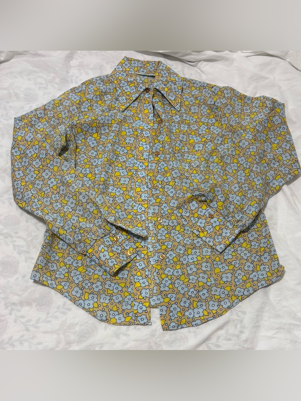 Vintage Sears floral button down shirt.